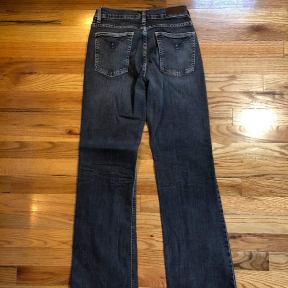 VINTAGE M2F BLACK BOOTCUT DENIM JEANS S 26/6 - Picture 6 of 11